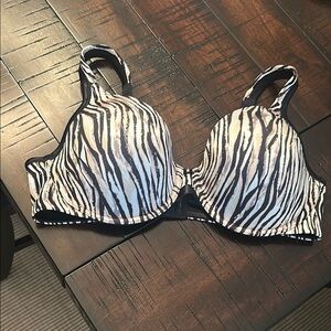 Vanity Fair zebra print bra